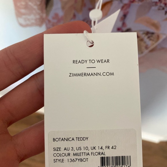NWT Zimmerman botanica teddy multi sizes - Picture 13 of 17